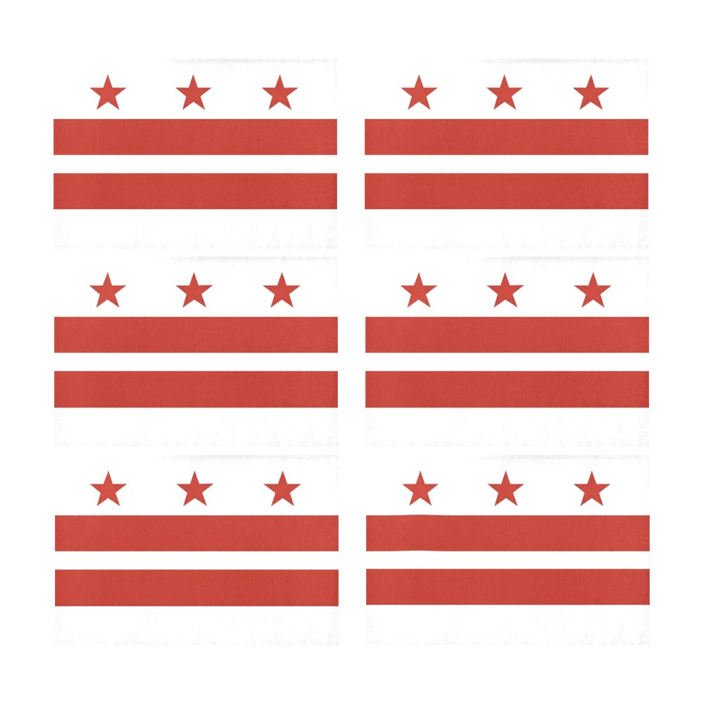 Washington DC Flag Placemats 12" x 18" (Set of 6)