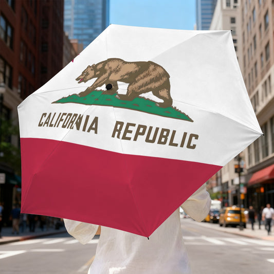 California Flag Inspired Mini Compact Umbrella