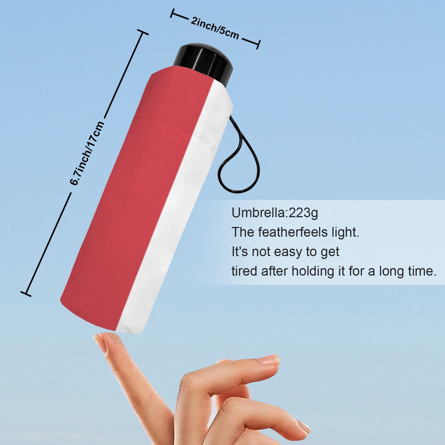 Italy Flag Inspired Mini Compact Umbrella