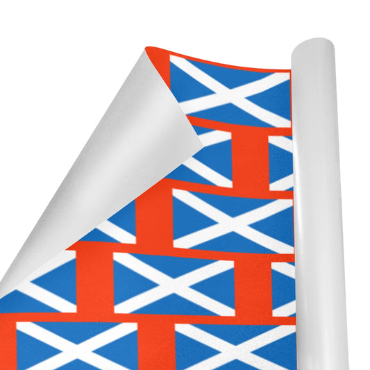 Scotland Flag Custom Gift Wrapping Paper 58"x 22.5" (4 Rolls)