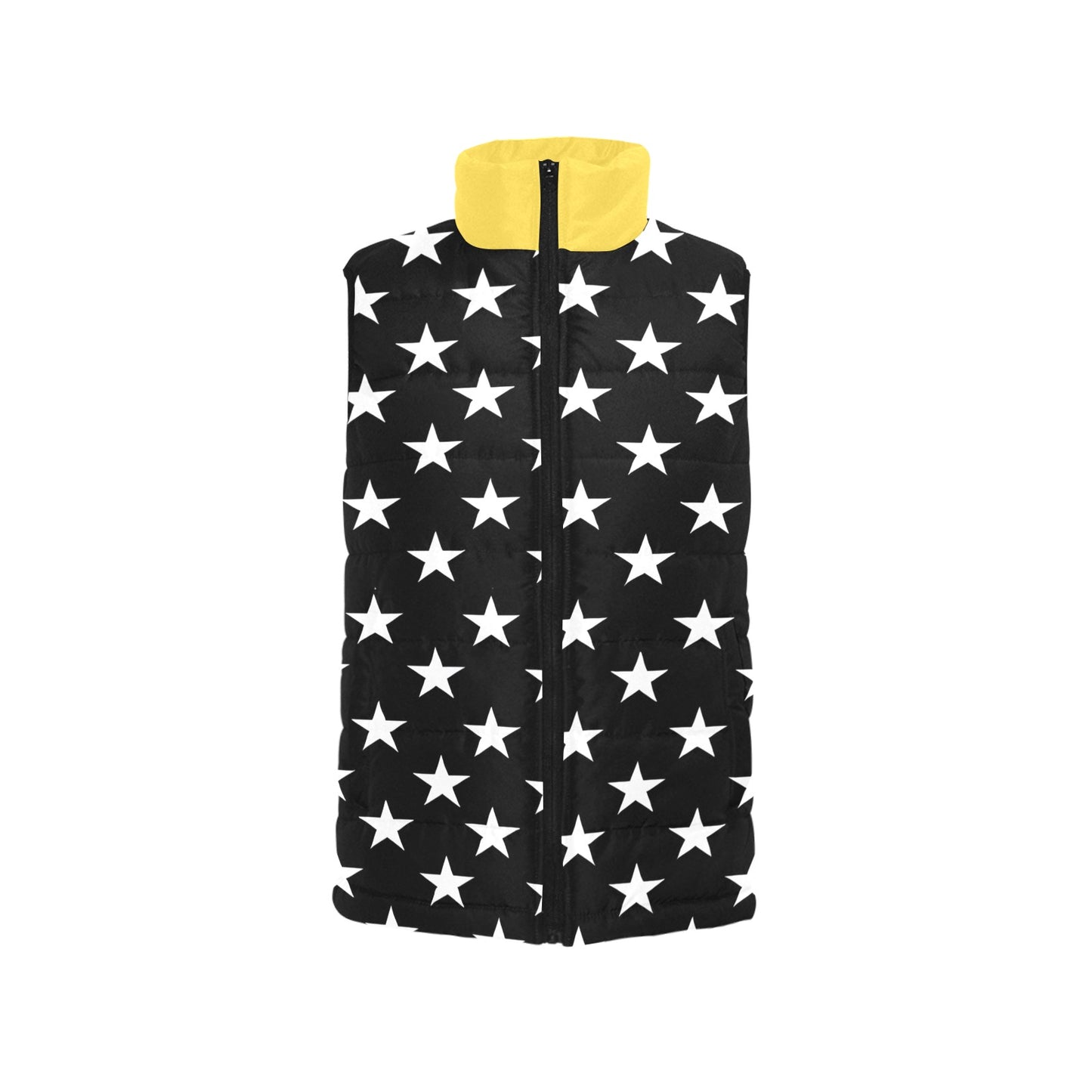 Thin Gold Line Flag Inspired Women's Padded Vest