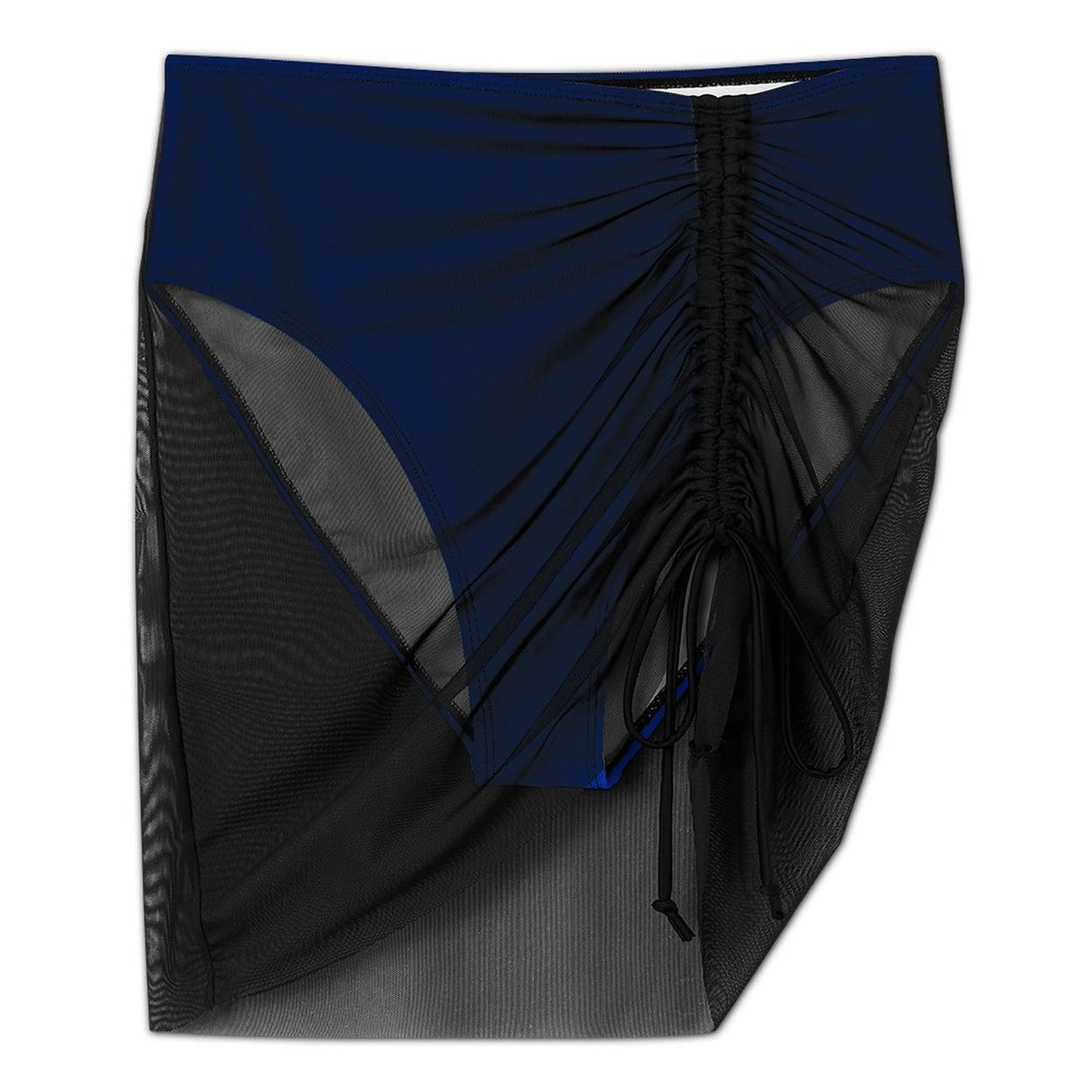 Nevada Flag Inspired Women's Mesh Drawstring Skirt and Swimsuit Set