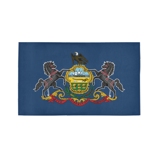 Pennsylvania Flag Inspired Doormat 30" x 18" (Sponge Material)