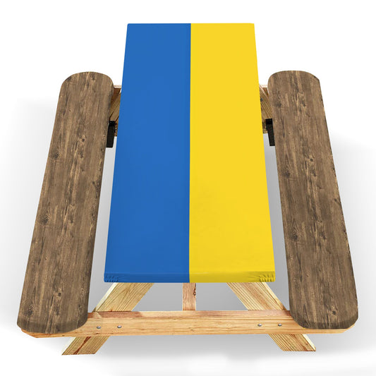 Ukraine Flag Picnic Table Cover (72" x 30") (Made in the USA)