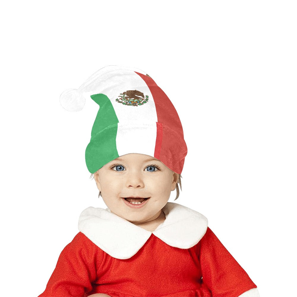 Mexico Flag Christmas Santa Hat