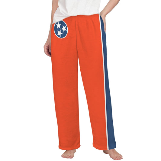 Tennessee Flag Inspired Women's Flannel Pajama Trousers Made in the USA
