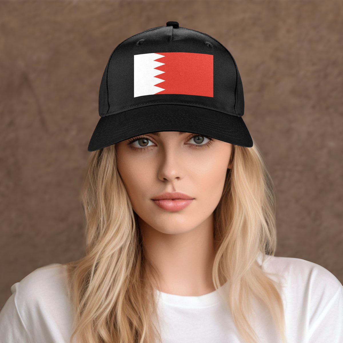 Bahrain Flag Inspired Baseball Cap | Printed in the  USA