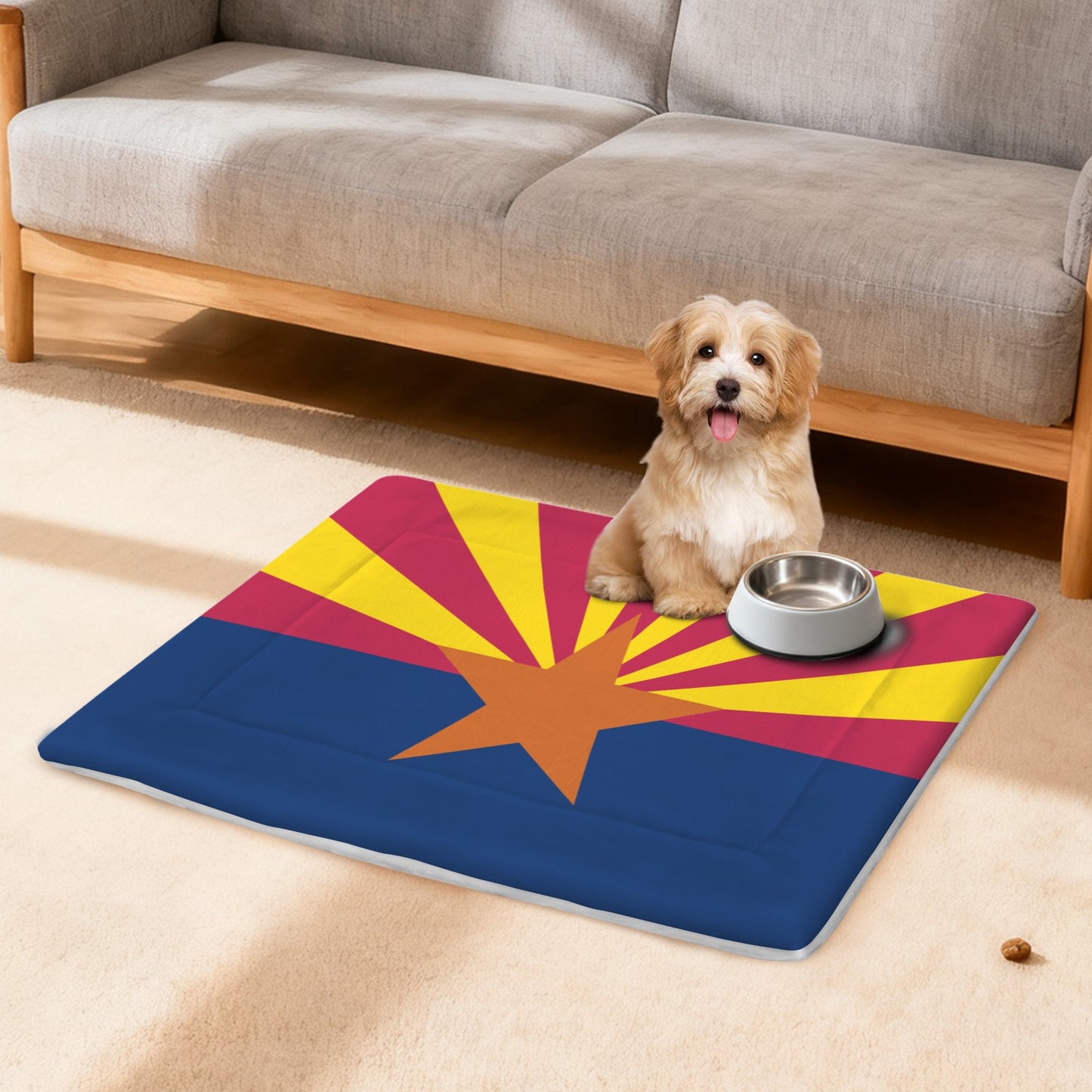 Arizona Flag Inspired Pet Mat 25x18inch (Made in the USA)