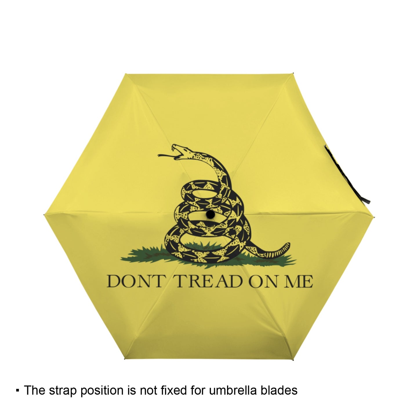 Gadsden Flag Inspired Mini Compact Umbrella