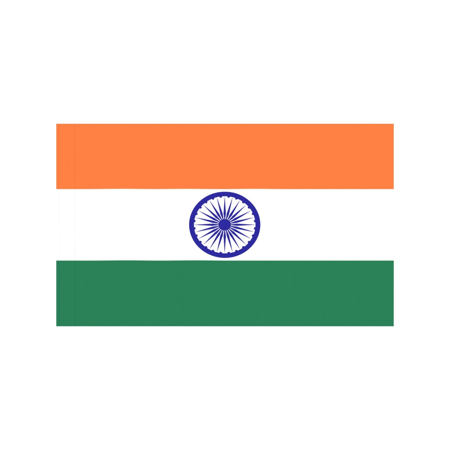 Luv My Flag's vibrant Indian flag with Ashoka Chakra.