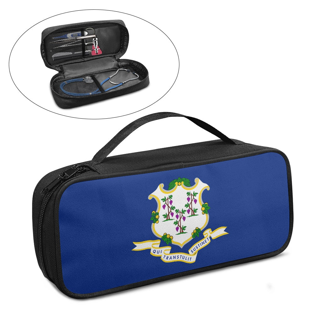 Connecticut Flag Inspired Stethoscope Storage Bag