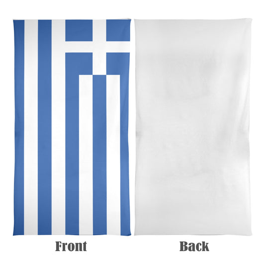 Greece Flag Beach Towel 31"x71" (Made in USA)