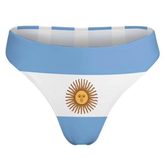 Argentina Flag Inspired T-Back Thong Bikini