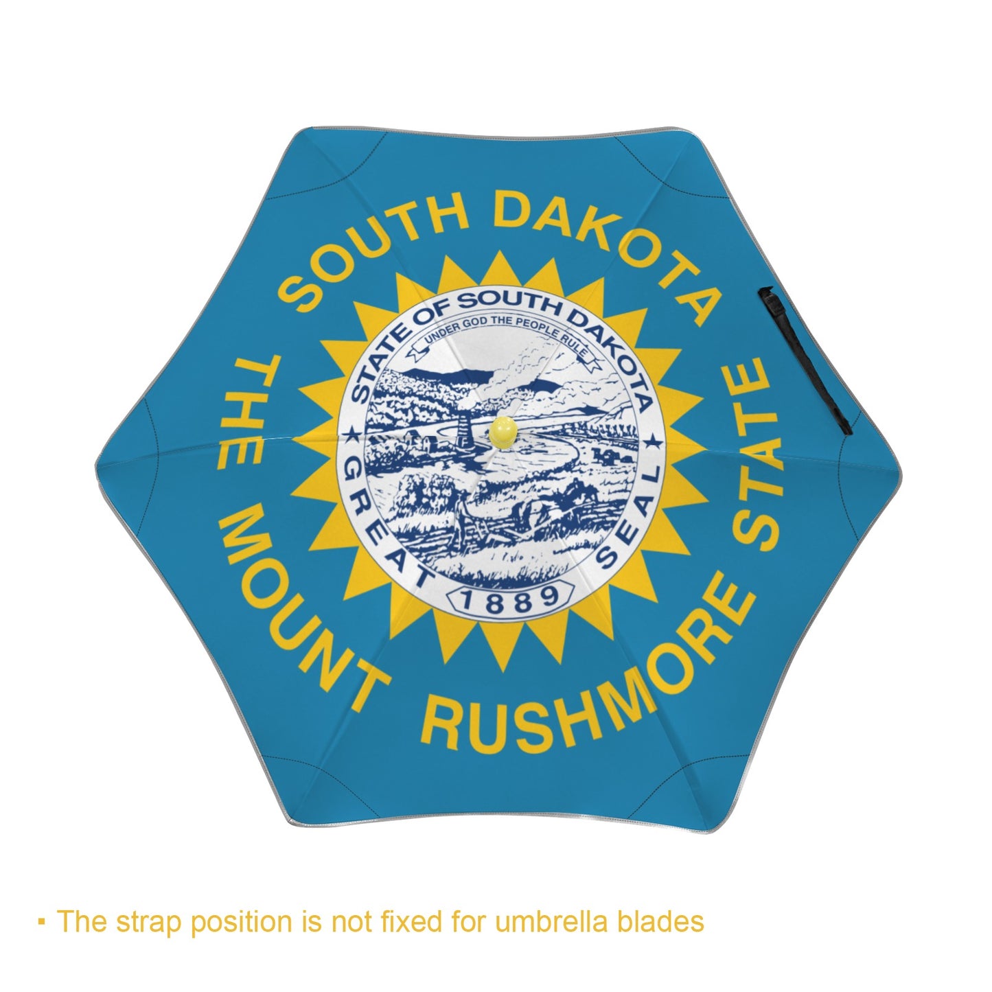 South Dakota Flag Inspired Kids Safe Round Corner Umbrella