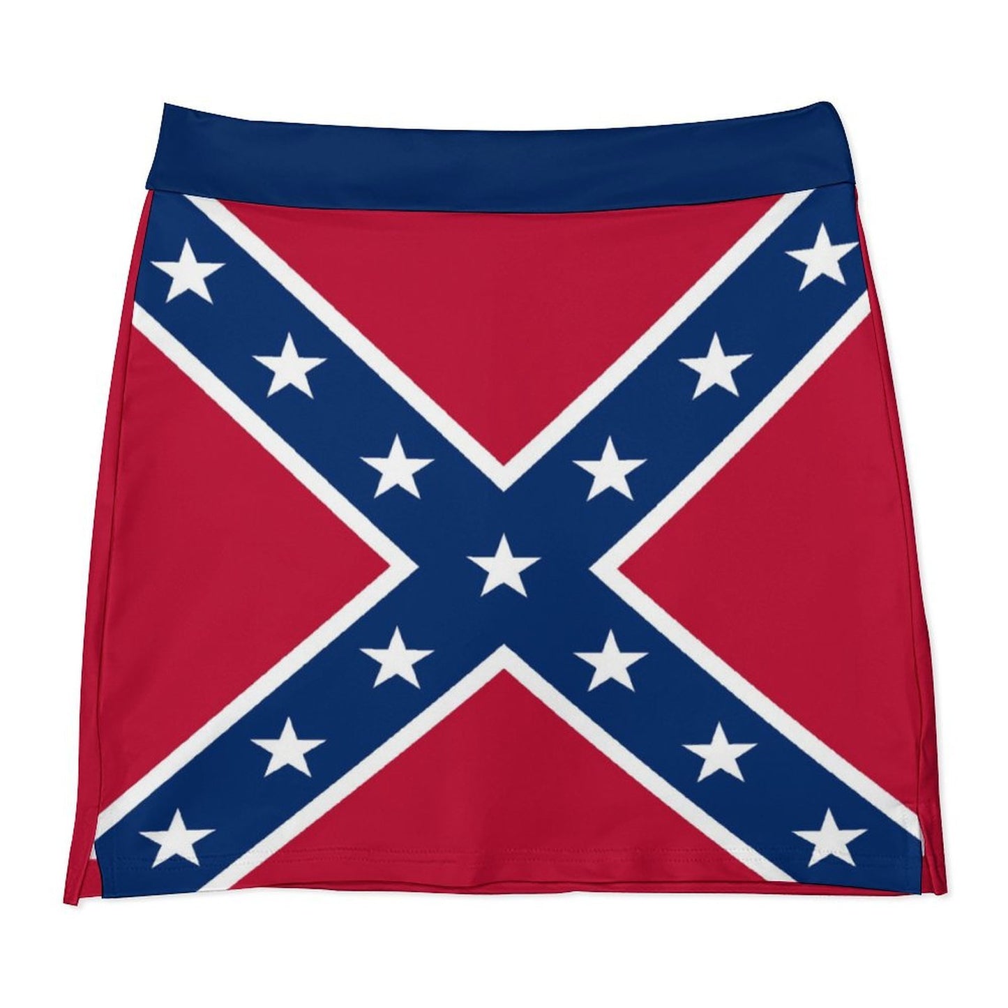 Confederate Battle Flag Inspired Women’s Skort with Pocket
