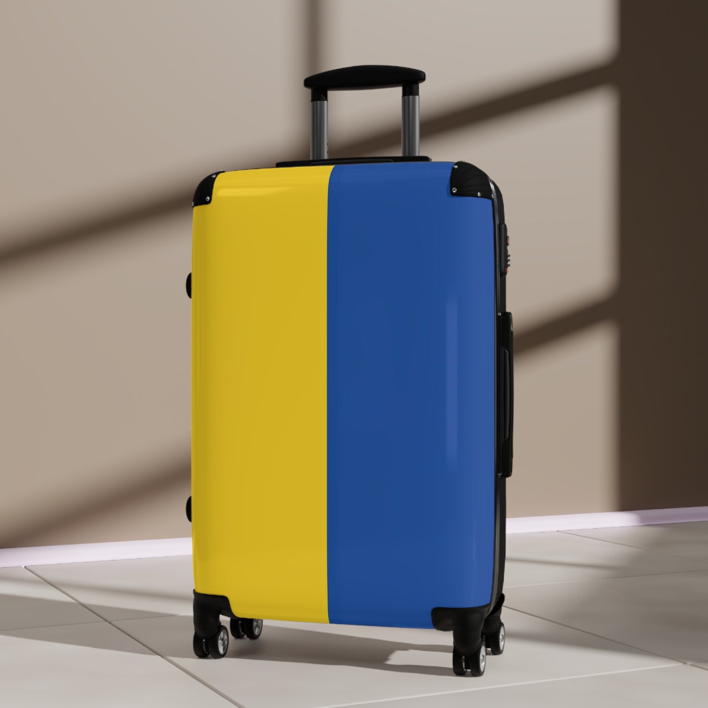 Ukraine Flag Inspired Suitcase