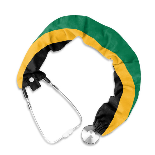 Jamaica Flag Inspired Stethoscope Protective Cover