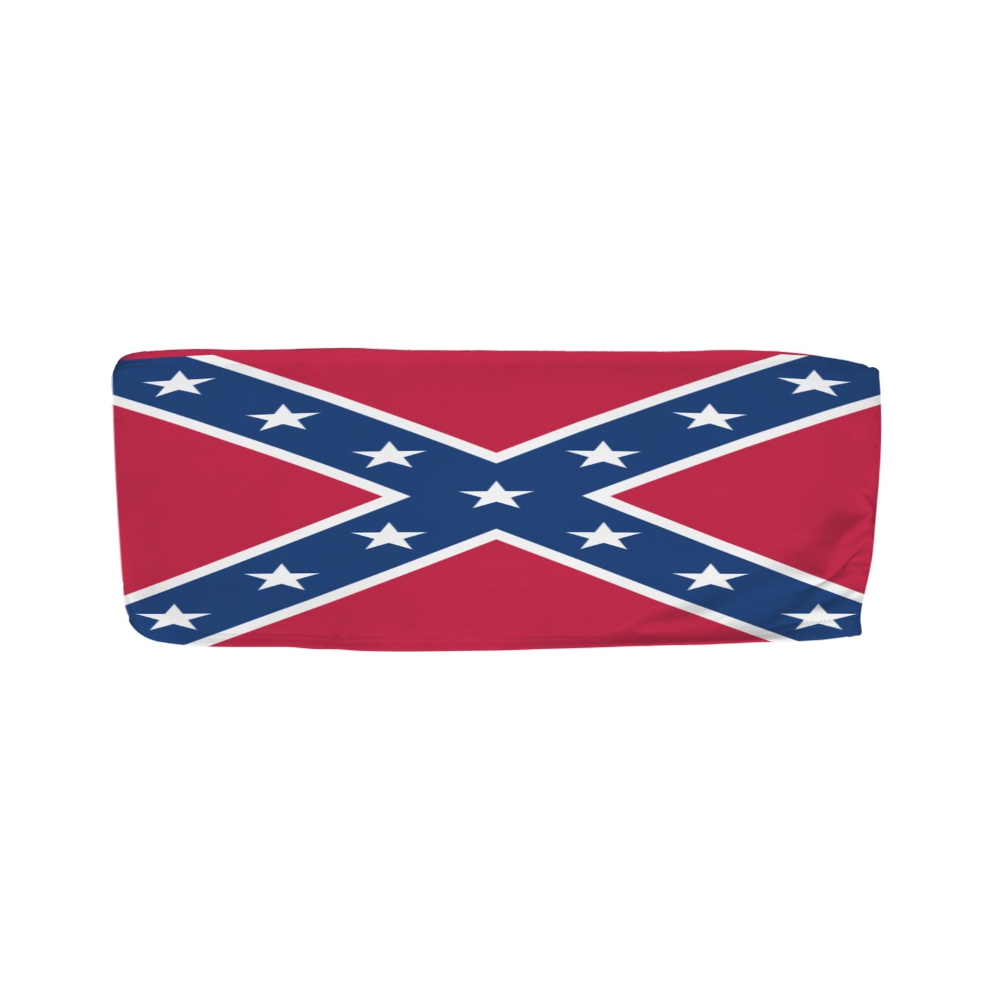 Confederate States Battle Flag Inspired (front and back) Chest Wrap Bikini Top (Model S36)