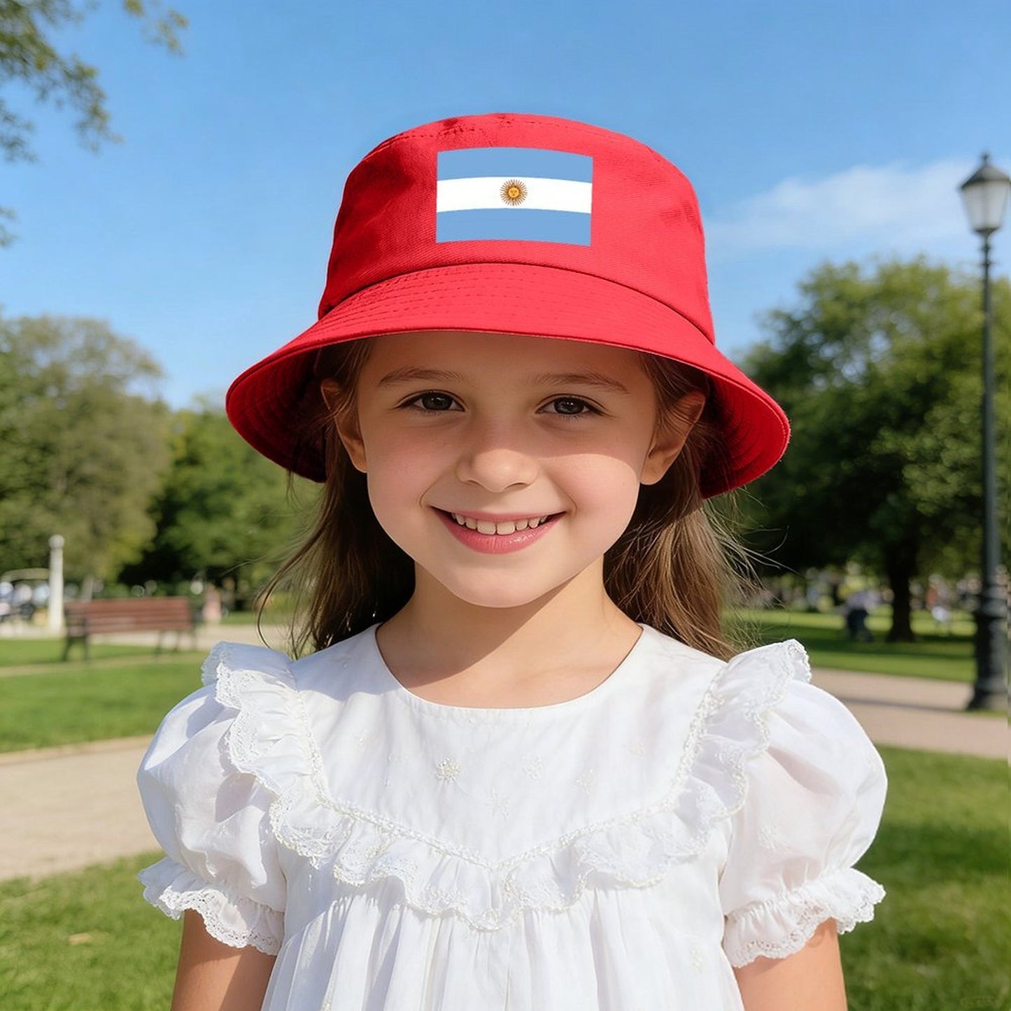 Argentina Flag Inspired Kids’ Bucket Hat | Ships from USA