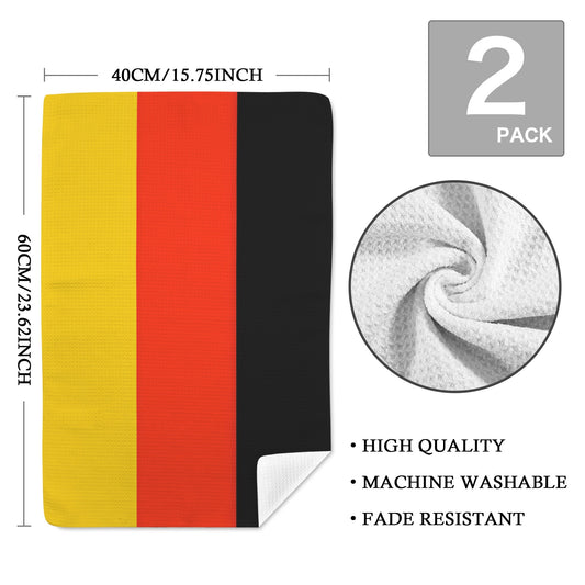 Germany Flag Inspired Kitchen Towel 40X60cm (Pack of 2) (Made in the USA)