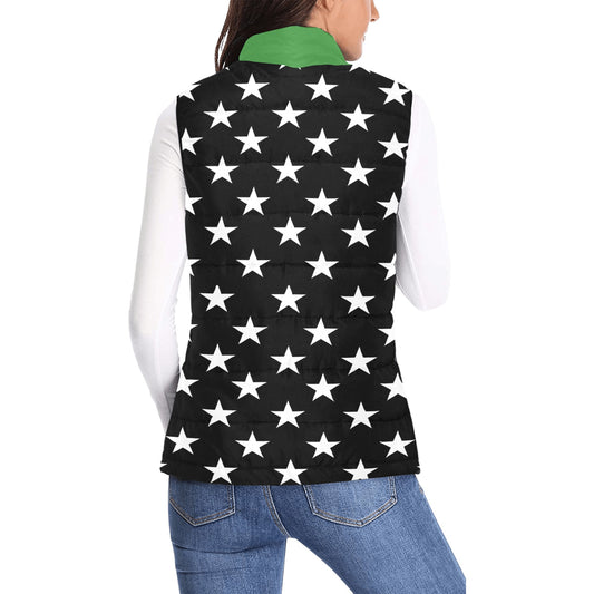 Thin Green Line Flag Inspired Women's Padded Vest