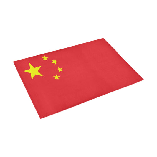 China Flag Inspired Doormat 30" x 18" (Sponge Material)