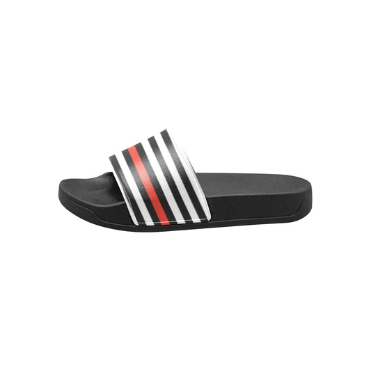 Thin Red Line Flag Kid's Slide Sandals