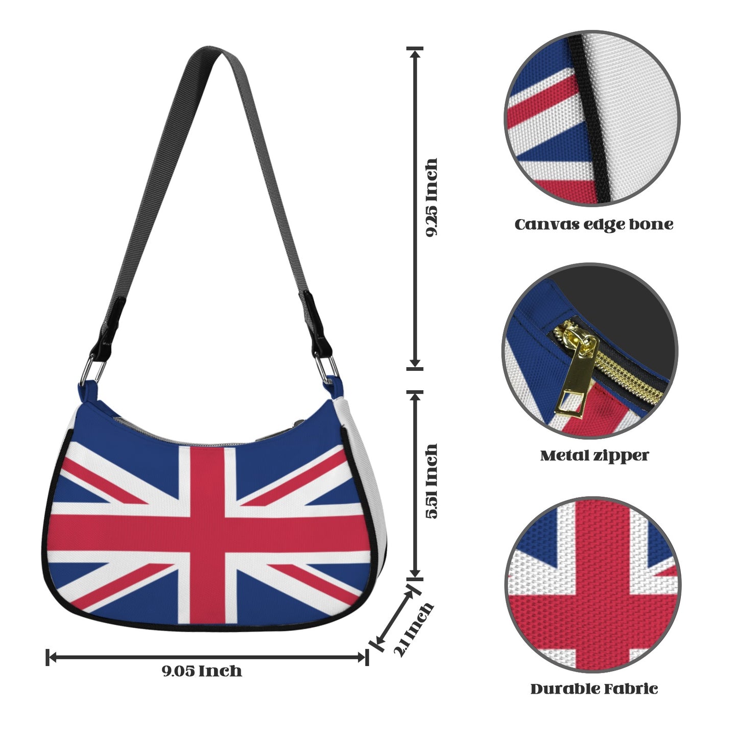 UK/Great Britain Flag Inspired Women's Shoulder Bag