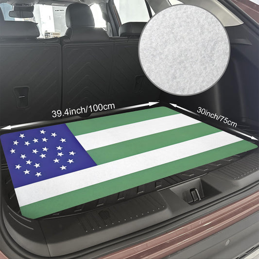 NYPD Flag Inspired Car Trunk Mat 100 × 75 cm / 39.4 × 30 in Printed in the USA
