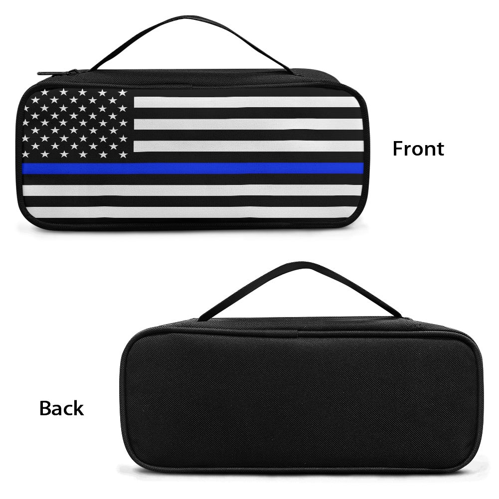Thin Blue Line Flag Inspired Stethoscope Storage Bag