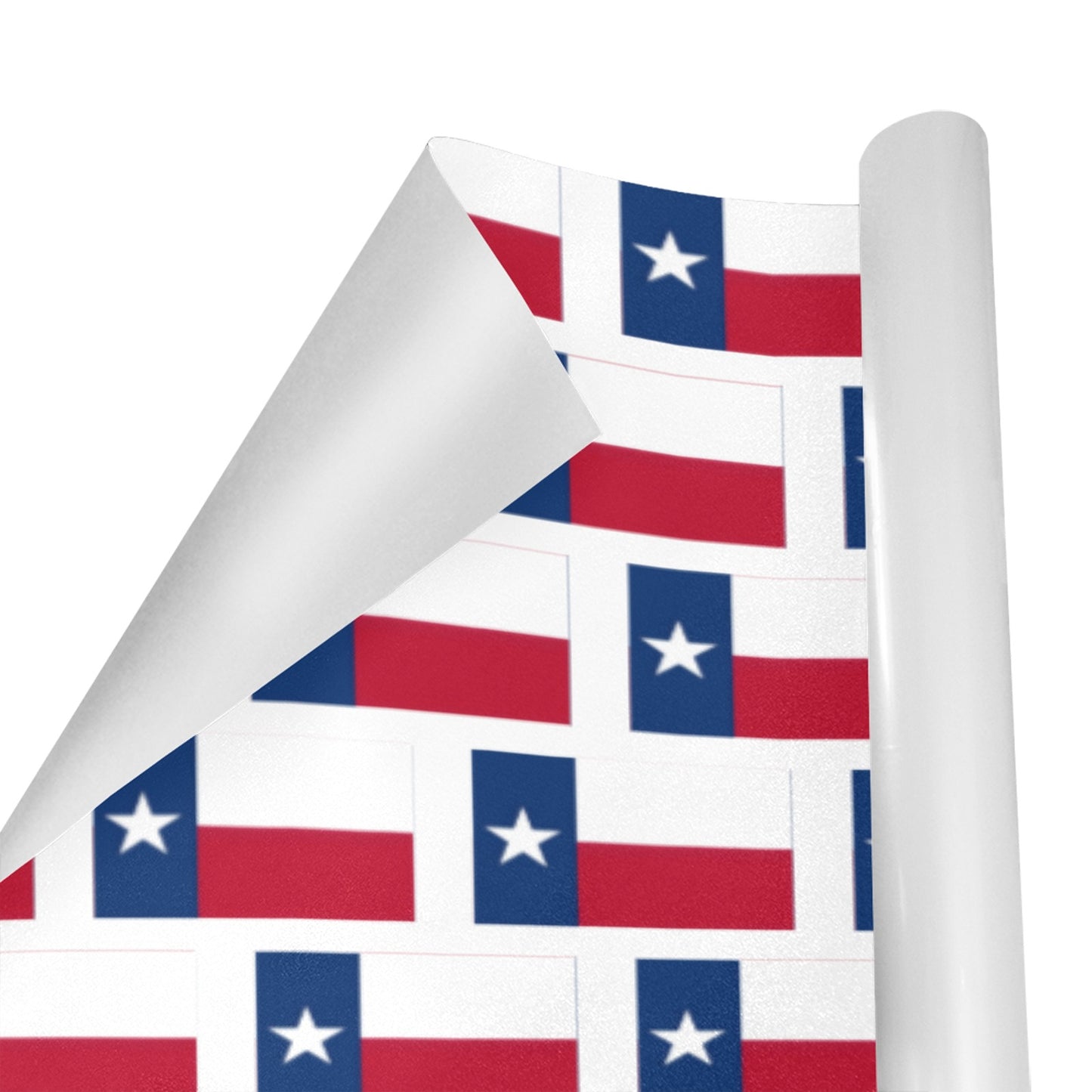 Texas Flag Inspired Pattern Custom Gift Wrapping Paper 58"x 22.5" (4 Rolls)