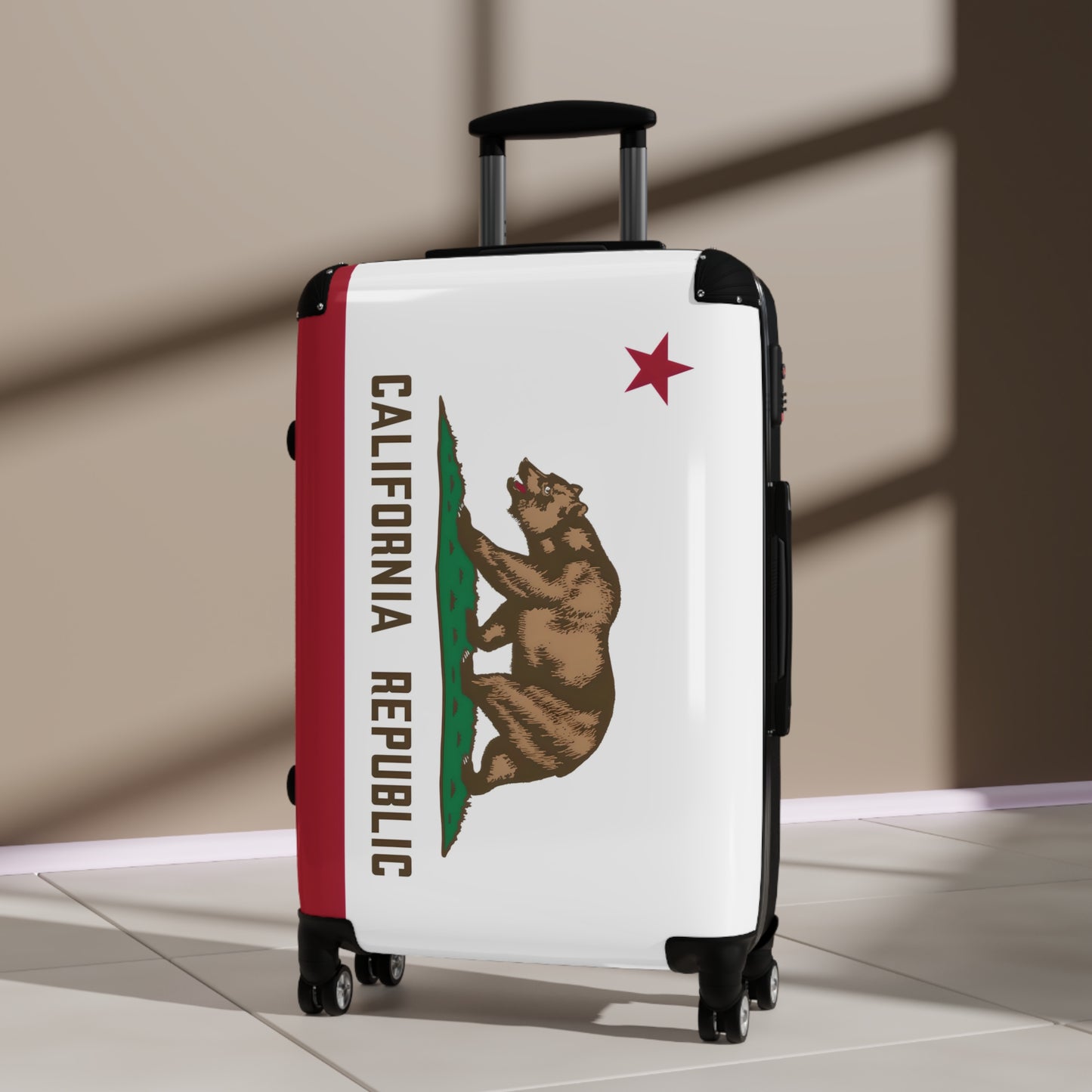 California Flag Inspired Suitcase