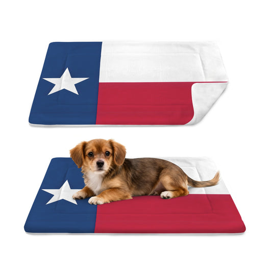 Texas Flag Inspired Pet Mat 25x18inch (Made in the USA)
