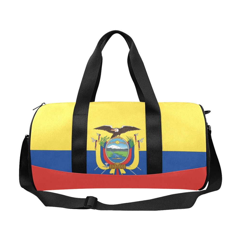 Ecuador Flag Inspired Travel Duffel Bag