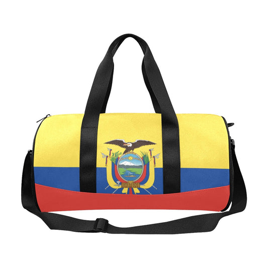 Ecuador Flag Inspired Travel Duffel Bag