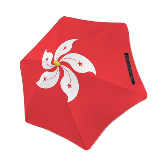Hong Kong Flag Inspired Kids Safe Round Corner Umbrella