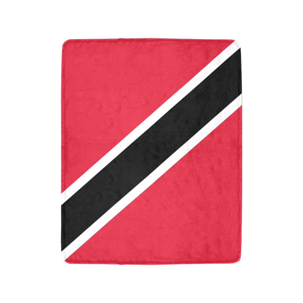 Red and black blanket resembling Trinidad flag from Luv My Flag.