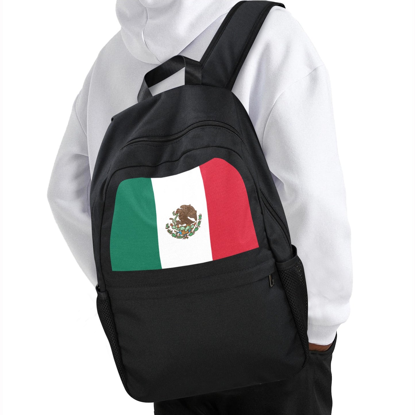 Mexico Flag Inspired Casual Backpack Printed in the USA