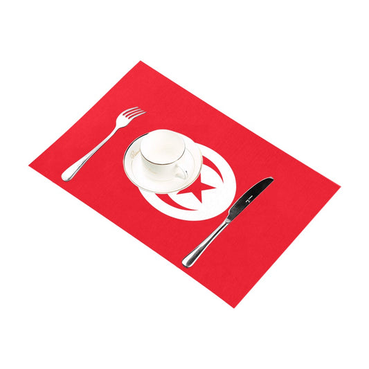 Tunisia Flag Placemats 12" x 18" (Set of 6)