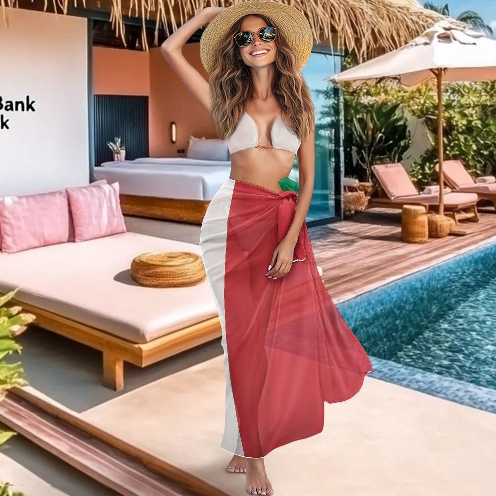 Italy Flag Inspired Bikini Cover-Up