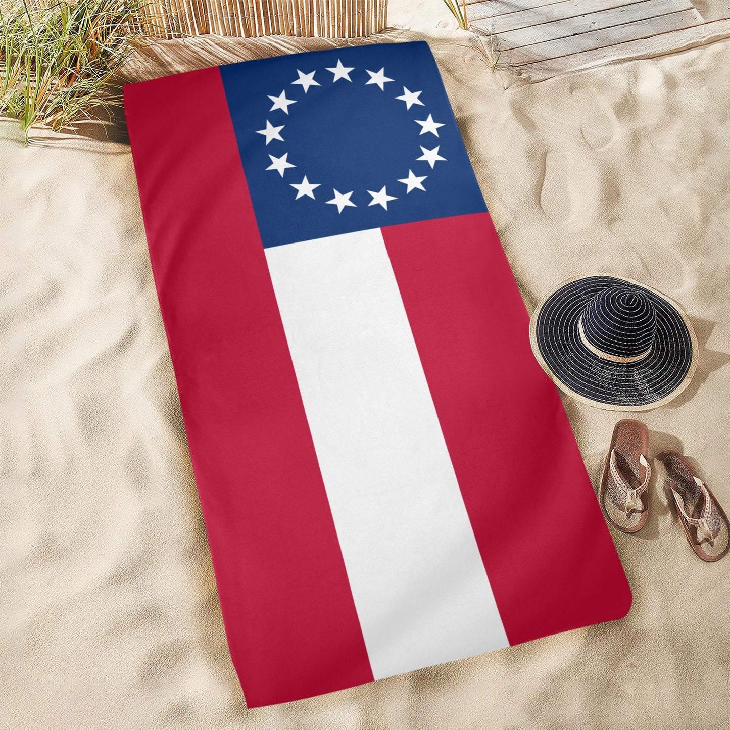 Confederate States Flag Beach Towel 31"x71" (Made in USA)