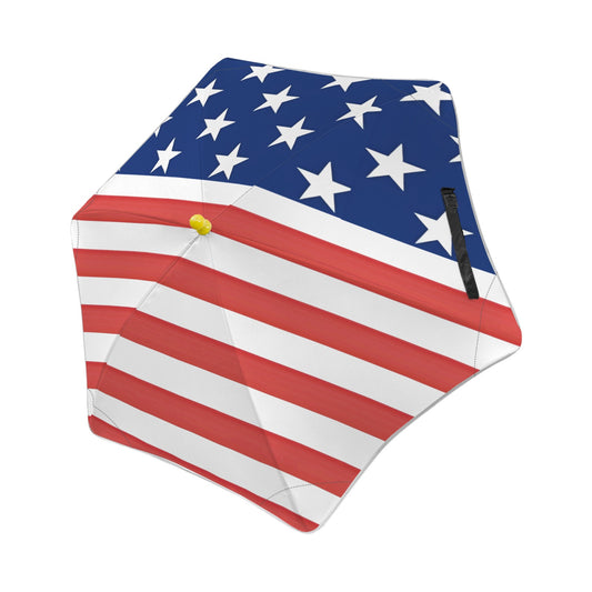 USA/American Flag Inspired Kids Safe Round Corner Umbrella