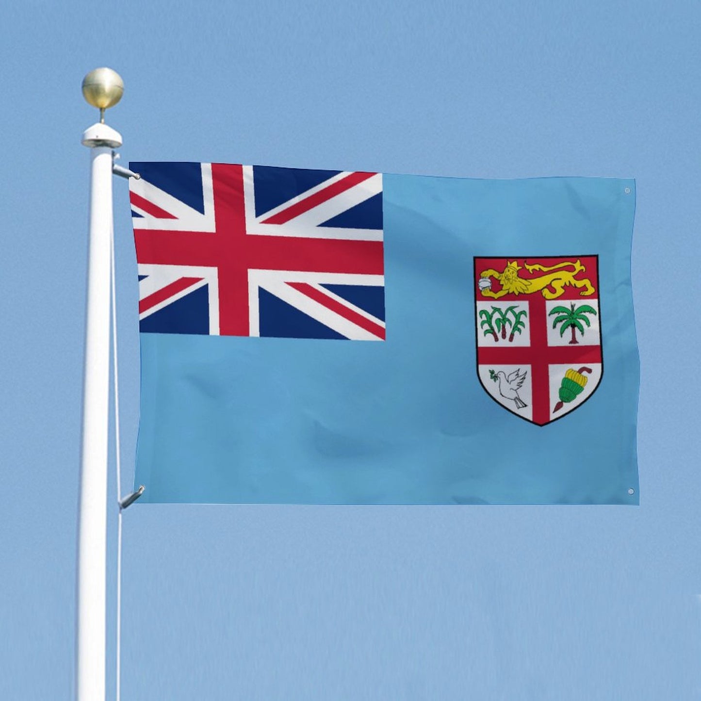 Fiji Flag Inspired Wall Mount Flag with Four Grommets (35x59 in)