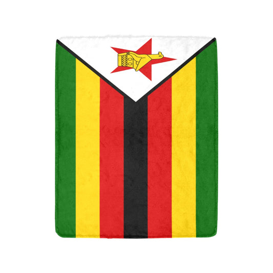 [Luv My Flag] Zimbabwe flag beach towel with bold colors.