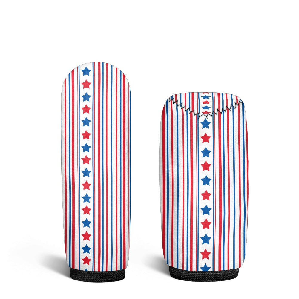 USA/American Flag Inspired Stars & Stripes Pattern Gear Lever Cover+Hand Brake Cover
