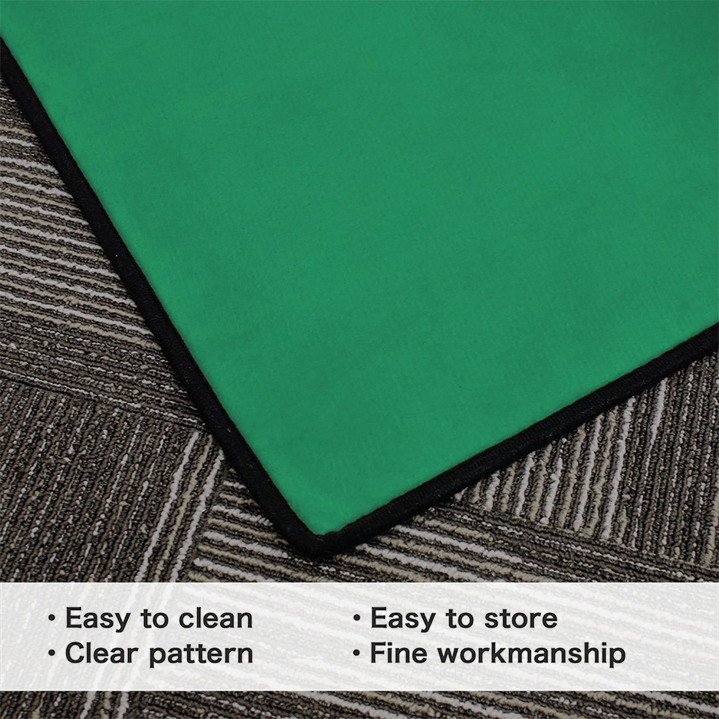 Brazil Flag Inspired 84x60 Inch Area Rug with Black Binding (Made in the USA)