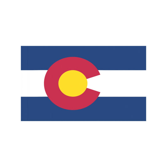 Colorado flag design by Luv My Flag, vivid colors.