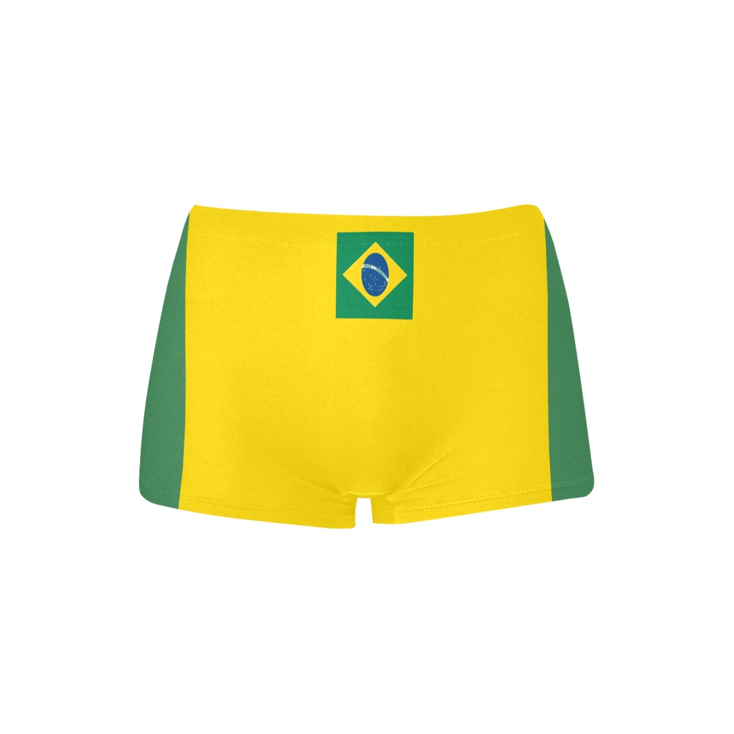 Brazil Flag Inspired Women's  Boyshort Panties