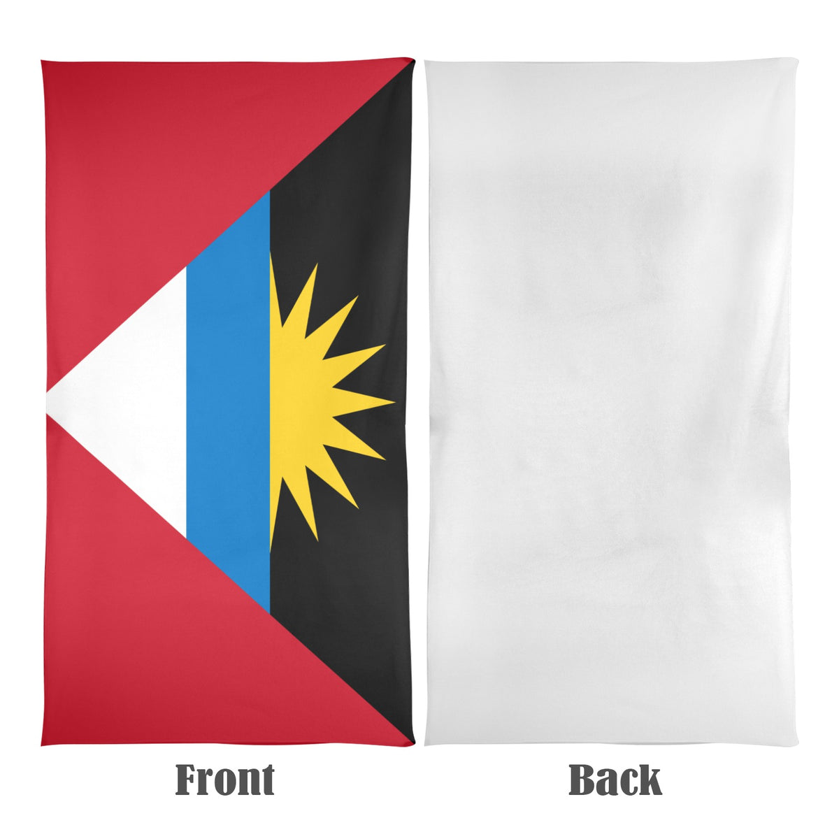 Antingua and Barbuda Flag Inspired Beach Towel 31"x71"(NEW) | Ships from USA
