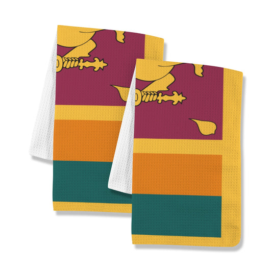 Sri Lanka Flag Inspired Kitchen Towel 40X60cm (Pack of 2) | Printed In the USA